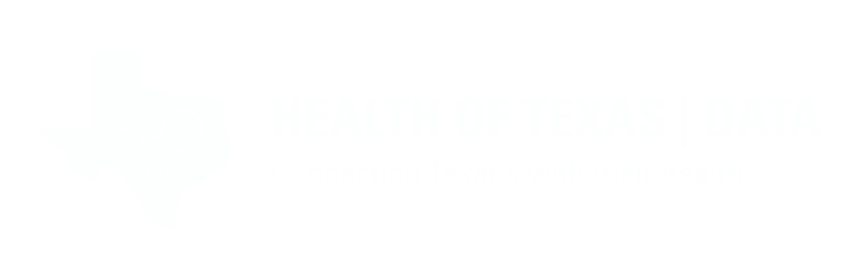 Health of Texas Community white logo